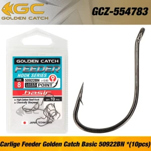 Carlige Feeder Golden Catch Basic 50922BN Nr 6, 10buc