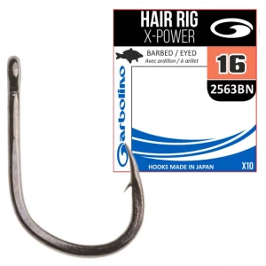 Carlige Garbolino Nr.8 Hair Rig X-Power 2563 Black Nickel 10buc Carlige Garbolino Nr.8 Hair Rig X-Power 2563 Black Nickel 10buc