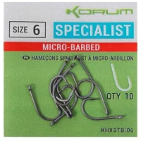 Carlige Korum Xpert Specialist Barbed Hooks, Nr.14, 10buc/pac