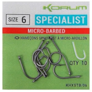 Carlige KORUM Xpert Specialist Barbed Hooks, Nr.14, 10buc/pac