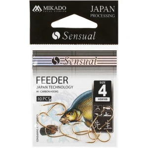 Carlige MIKADO Sensual Feeder 9109 Bn, Nr.14, 10buc/pac
