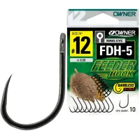 Carlige Owner FDH-5 Barbless Iseama WEye Black Chrome, Nr.12, 10buc/pac