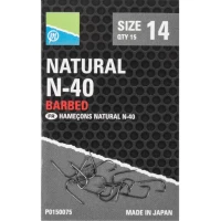 Carlige Preston Natural N-40, Nr.12, 10buc/plic