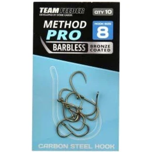 Carlige Team Feeder By Dome Method Pro Barbless, Nr.12, 10buc/pac Carlige Team Feeder By Dome Method Pro Barbless, Nr.12, 10buc/pac