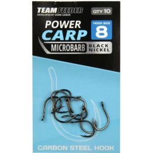 Carlige Team Feeder By Dome Power Carp Microbarb, Nr.10, 10buc/pac Carlige Team Feeder By Dome Power Carp Microbarb, Nr.10, 10buc/pac