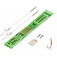 Carlige Legate ZFISH Crap Ready Rig Barbless, Nr. 6, 20cm, 2buc/pac