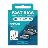 Carlige  Legate C-tec Classic Feeder Nr.10 0.16 75cm 10/pac. Carlige  Legate C-tec Classic Feeder Nr.10 0.16 75cm 10/pac.