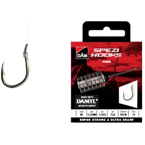 Carlig Legat DAM Spezi Feeder Nr.10, 0.18mm, 90cm, 10buc/pac Carlig Legat DAM Spezi Feeder Nr.10, 0.18mm, 90cm, 10buc/pac