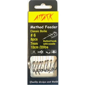 Carlige Legate ATTACK Method Feeder Rig Classic Boilie Spike, 10cm, Nr.8, 20lbs, 8buc/pac