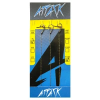 Carlige Legate Attack Feeder Rig Boilie Spike Braid Line, 15lbs, Nr.8, 3buc/plic Carlige Legate Attack Feeder Rig Boilie Spike Braid Line, 15lbs, Nr.8, 3buc/plic