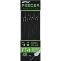 Carlige Legate BKK FT-1 Method Bayonet Feeder Rig 10cm, Nr.6, 0.20mm, 8buc/pac