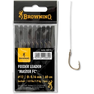 Carlige Legate Browning No.6 10cm 0.12mm Braid Feeder Leader Method Push Stop Carlige Legate Browning No.6 10cm 0.12mm Braid Feeder Leader Method Push Stop