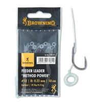 Carlige Legate Browning Nr.10 10cm Fir 0.25mm Feeder Leader Method Power Pellet Band Carlige Legate Browning Nr.10 10cm Fir 0.25mm Feeder Leader Method Power Pellet Band