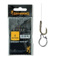 Carlige Legate Browning Nr.10 75cm Fir 0.25mm Feeder Maggot Clip