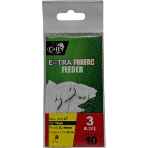 Carlige Legate C&B Method Feeder Rig C-7 Spin, 8cm, Nr. 10, 3buc/pac