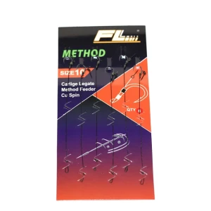 Carlige Legate FL Method Feeder Cu Spin 7mm Carlig Method Barbed Nr 12 6Buc/Set Carlige Legate FL Method Feeder Cu Spin 7mm Carlig Method Barbed Nr 12 6Buc/Set