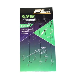 Carlige Legate FL Method Feeder Cu Spin 7mm Carlig Super Nr 12 6Buc/Set Carlige Legate FL Method Feeder Cu Spin 7mm Carlig Super Nr 12 6Buc/Set