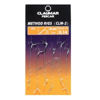 Carlige Legate Feeder Cu Spin Claumar Method Rigs, Carlig Clm-2, Nr.8, 7cm, Fir Textil, 0.14mm, 6buc/pac Carlige Legate Feeder Cu Spin Claumar Method Rigs, Carlig Clm-2, Nr.8, 7cm, Fir Textil, 0.14mm, 6buc/pac
