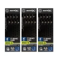 Carlige Legate Matrix MXC-6 Barbless  F1 Band Rigs Nr.14 10cm 8buc/plic Carlige Legate Matrix MXC-6 Barbless  F1 Band Rigs Nr.14 10cm 8buc/plic