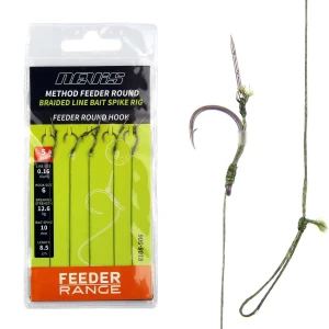Carlige Legate NEVIS Method cu Spin Feeder Round Nr.12, 5buc/pac Carlige Legate NEVIS Method cu Spin Feeder Round Nr.12, 5buc/pac