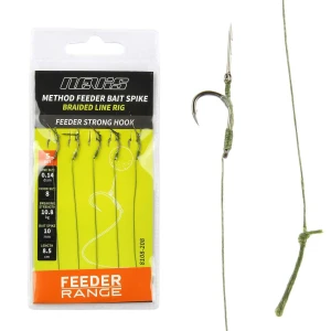 Carlige Legate NEVIS Method cu Spin Feeder Strong Nr.12, 5buc/pac Carlige Legate NEVIS Method cu Spin Feeder Strong Nr.12, 5buc/pac