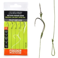 Carlige Legate Nevis Feeder Cu Spin, Nr.12, 0.10mm, 8.5cm, 10buc/pac