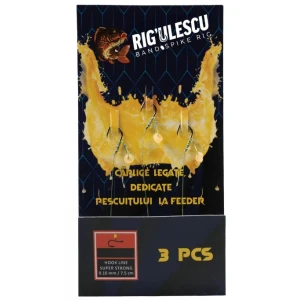 Carlige Legate RIGULESCU Cu Banda, Nr.10, 7.5cm, 3buc/pac