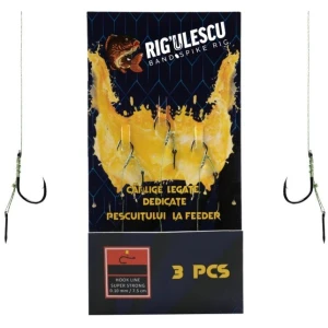 Carlige Legate RIGULESCU Cu Spin, Nr.8, 7.5cm, 3buc/pac