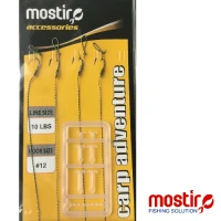 MONTURA MOSTIRO FEEDER RIG WITH LOOP AT END IN MONOFIL LINE 15 LBS HOOK NO 12