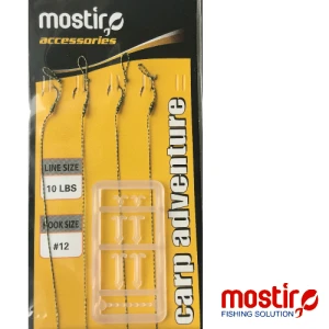 MONTURA MOSTIRO FEEDER RIG WITH LOOP AT END IN MONOFIL LINE 15 LBS HOOK NO 8 MONTURA MOSTIRO FEEDER RIG WITH LOOP AT END IN MONOFIL LINE 15 LBS HOOK NO 8