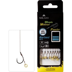 Method Feeder Rig - Bait Band - Carlig Nr.4/ Fir Textil 0.16Mm/10Cm - 8Buc Method Feeder Rig - Bait Band - Carlig Nr.4/ Fir Textil 0.16Mm/10Cm - 8Buc
