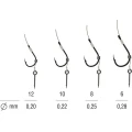 Rig Konger Kamatsu Chinu Method Feeder Cu Spin,  Monofilament, Nr.8, 0.25mm, 10cm, 5buc/pac Rig Konger Kamatsu Chinu Method Feeder Cu Spin,  Monofilament, Nr.8, 0.25mm, 10cm, 5buc/pac