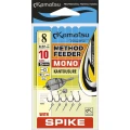 Rig Konger Kamatsu Kantousure Method Feeder Cu Spin,  Monofilament, Nr.6, 0.25mm, 10cm, 5buc/pac Rig Konger Kamatsu Kantousure Method Feeder Cu Spin,  Monofilament, Nr.6, 0.25mm, 10cm, 5buc/pac