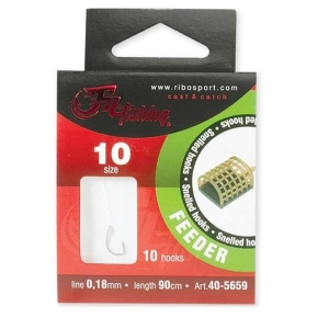 Riguri Filfishing Feeder Snelled Hooks, 90cm, 10buc/plic Nr.12 16mm Riguri Filfishing Feeder Snelled Hooks, 90cm, 10buc/plic Nr.12 16mm