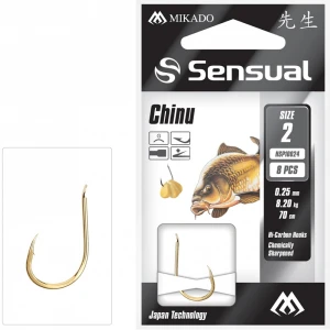 Carlige Legate MIKADO Sensual Chinu Nr.6, Fir 70cm/0.20mm, 8buc/pac Carlige Legate MIKADO Sensual Chinu Nr.6, Fir 70cm/0.20mm, 8buc/pac