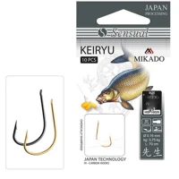 Carlige Legate Mikado Sensual Keiryu Nr.4, Fir 70cm/0.18mm, 10buc/pac