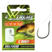 Carlige Legate Nevis Crap, Nr.12, 0.20mm, 40cm, 10buc/pac