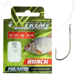 Carlige Legate Nevis Rosioara, Nr.14, 0.16mm, 45cm, 10buc/pac Carlige Legate Nevis Rosioara, Nr.14, 0.16mm, 45cm, 10buc/pac
