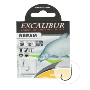 Carlige legate Excalibur Bream Maggot Nr.8 10Buc/Plic Carlige legate Excalibur Bream Maggot Nr.8 10Buc/Plic