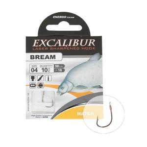Carlige legate Excalibur Bream Match Nr.6 10Buc/Plic Carlige legate Excalibur Bream Match Nr.6 10Buc/Plic