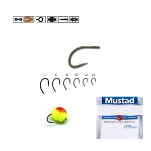 CARLIG MUSTAD BR.FORJAT EGG CADDIS PT. MUSCA NR.14 CARLIG MUSTAD BR.FORJAT EGG CADDIS PT. MUSCA NR.14