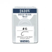 CARLIGE VARIVAS FLY 2410V 2X FINE DEEP WIDE WET NR 10 MICRO BARB