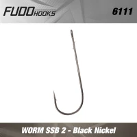CARLIGE FUDO WORM SSB BN Black Nickel Nr.2/0  5buc/plic  