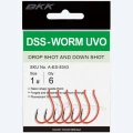Carlige BKK DSS-Worm UVO, Drop Shot - Split Shot, Nr.2, 6buc/pac