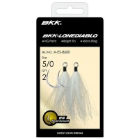 Carlige BKK Lone Diablo Bucktail Teaser, Nr.4/0, 2buc/pac
