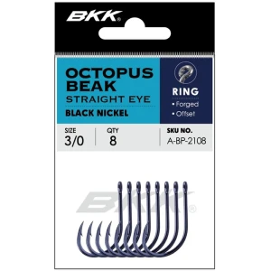 Carlige BKK Octopus Beak Straight Eye, Nr.6/0, 7buc/pac Carlige BKK Octopus Beak Straight Eye, Nr.6/0, 7buc/pac