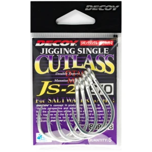 Carlige DECOY JS-2 Jigging Single Cutclass N, Nr.6/0, 5buc/pac Carlige DECOY JS-2 Jigging Single Cutclass N, Nr.6/0, 5buc/pac