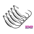 Carlige Delphin offset lestat BOMB! HeavyShank / 5pcs 7g 4/0