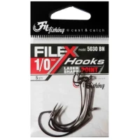 Carlige Filfishing Offset 5030 Black Nickel, Nr.2/0,  5buc/pac