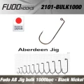 Carlige Fudo AB Jig Black Nickel Nr.3/0, 1000buc/bulk Carlige Fudo AB Jig Black Nickel Nr.3/0, 1000buc/bulk